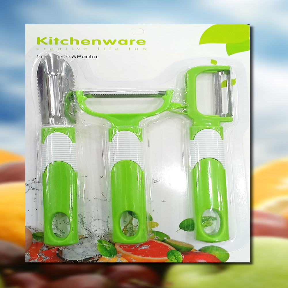 🔥 3-in-1 Magic Peeler Set – Slice, Shred & Peel Like a Pro! 🔥