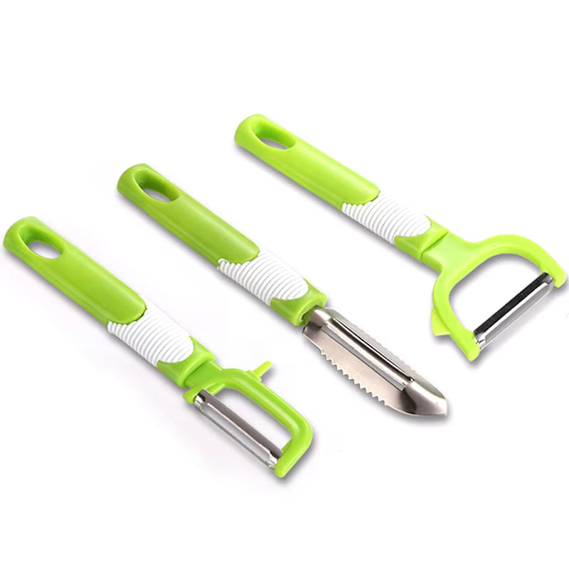 🔥 3-in-1 Magic Peeler Set – Slice, Shred & Peel Like a Pro! 🔥