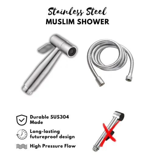 High Pressure SS Toilet Shower
